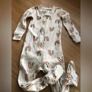 Hannah PJs in cute rainbow pattern